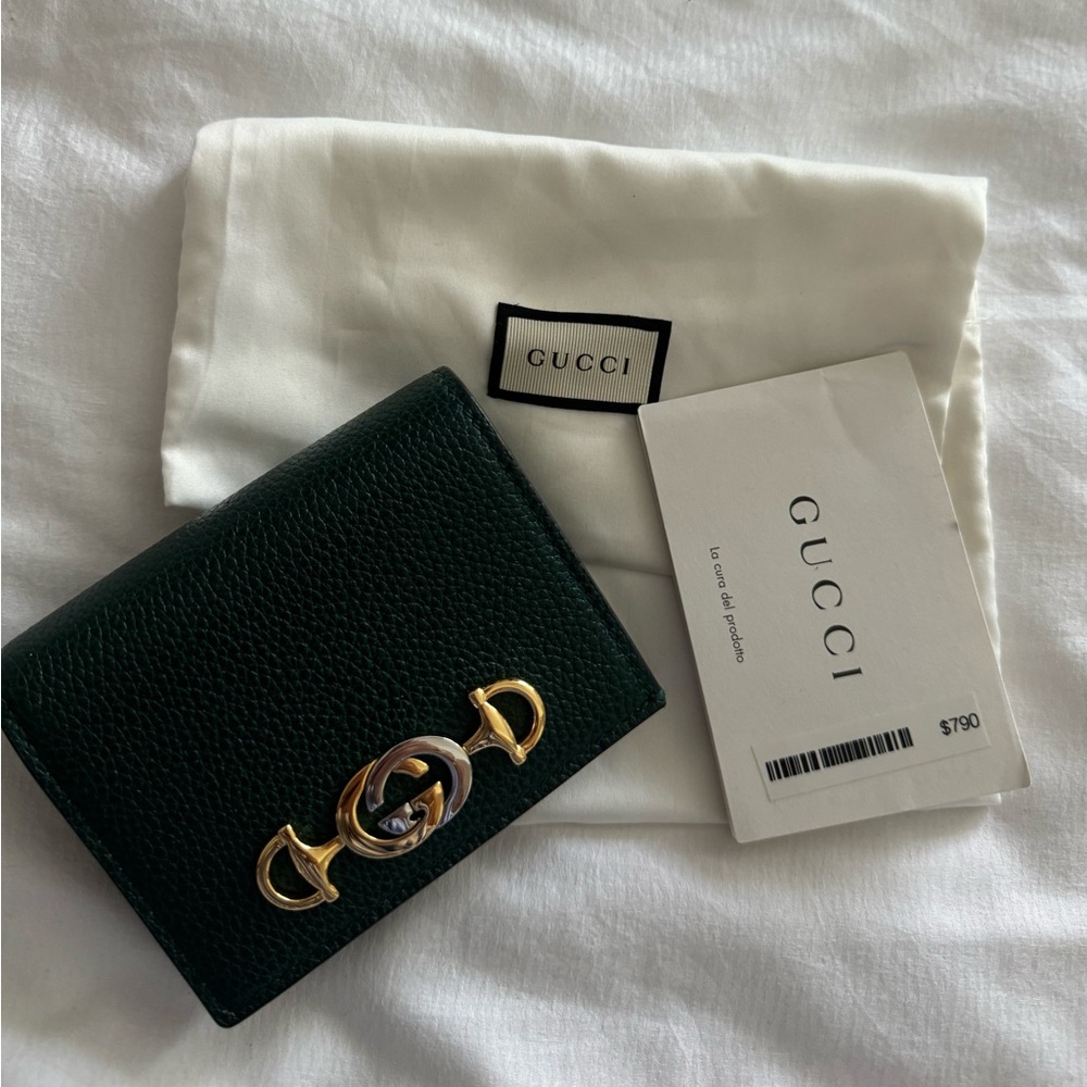NWT Gucci Zumi Horsebit Chain Wallet